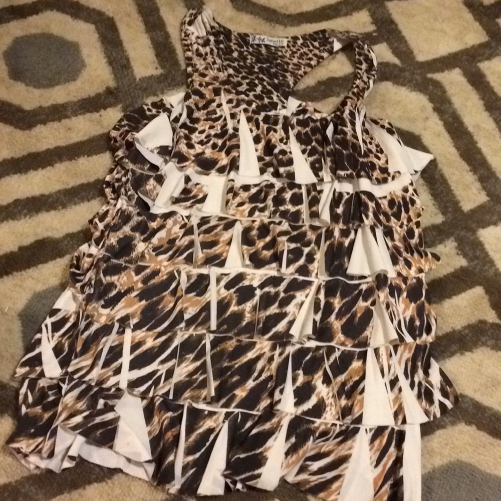 Cheetah print tank top